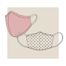 Load image into Gallery viewer, face mask template, face mask tech pack, face mask technical drawing, face mask design, garment design, tech pack template, mask template, make a face mask, face mask production