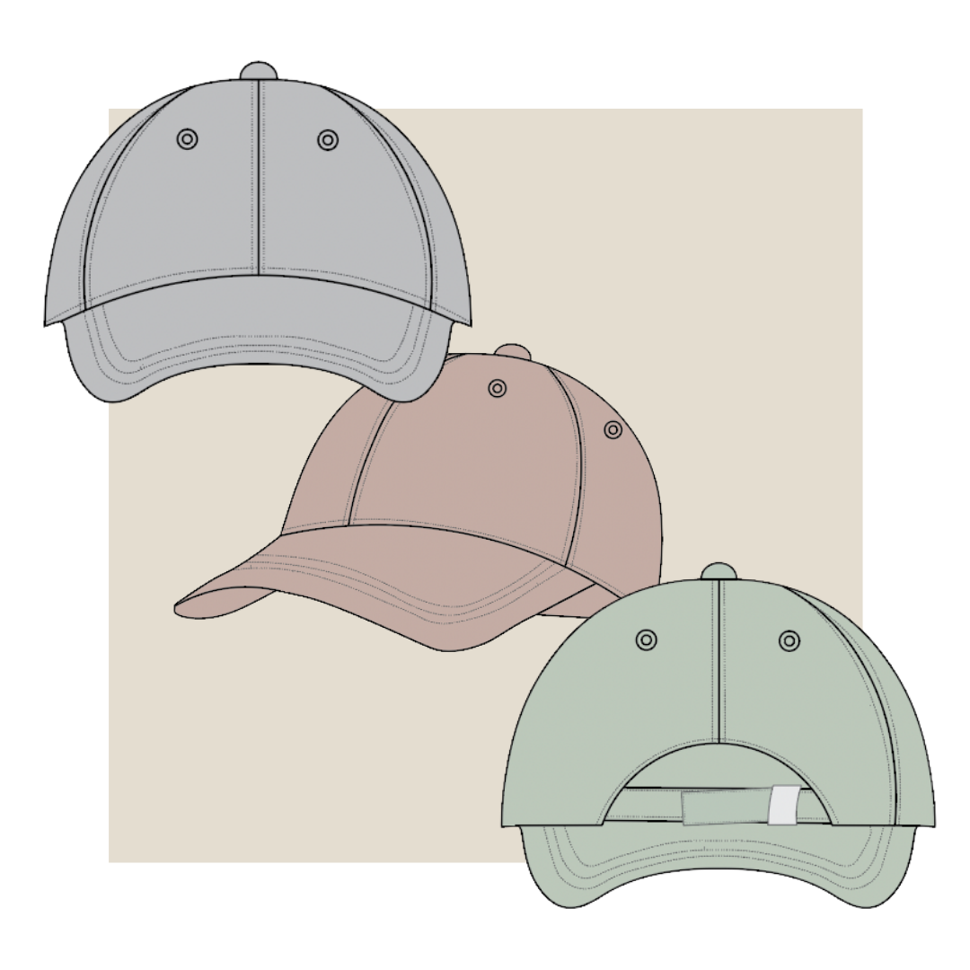 blank baseball cap template