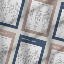 Load image into Gallery viewer, fashion croquis, baby fashion croquis, plus size fashion croquis, fashion croquis template download, fashion drawing template, fashion illustration template, mens fashion croquis template, plus size womens fashion template, plus size mens fashion template, fashion illustration template, toddler fashion template.