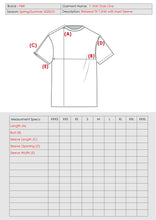 Load image into Gallery viewer, tech pack template, tech pack design, tech pack apparel, tech pack fashion, fashion tech pack template, tech pack example, measurements page, spec sheet, how to make tech pack, fashion student