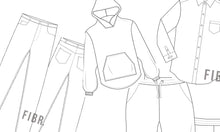 Load image into Gallery viewer, fashion technical drawing, tech pack, illustration, womens leggings, sports tights, vector image