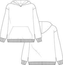 Load image into Gallery viewer, activewear template, activewear sampling, activewear bundle, activewear tech pack,tech pack template, apparel tech pack, tee shirt tech pack, womens tee tech pack, womens shirt technical drawing, womens tee vector, fashion resources, start up fashion, sampling, production, download tech pack, tech pack design, custom tech pack, fashion advice for small brands, hoodie technical drawing, hoodie tech pack