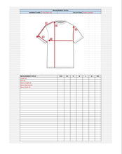 Load image into Gallery viewer, fashion costing sheet, costing template, fashion template. cost sheet, fashion tech pack, fashion cost sheet, garment design, apparel production, technical drawing, tech pack fashion