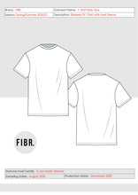 Load image into Gallery viewer, tech pack template, tech pack design, tech pack apparel, tech pack fashion, fashion tech pack template, tech pack example, measurements page, spec sheet, how to make tech pack, fashion student