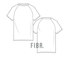 Load image into Gallery viewer, T Shirt Raglan Technical Drawing - FIB-R