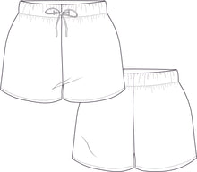 Load image into Gallery viewer, activewear template, activewear sampling, activewear bundle, activewear tech pack,tech pack template, apparel tech pack, tee shirt tech pack, womens tee tech pack, womens shirt technical drawing, womens tee vector, fashion resources, start up fashion, sampling, production, download tech pack, tech pack design, custom tech pack, fashion advice for small brands, sports short tech pack
