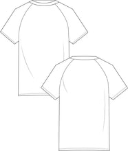 Load image into Gallery viewer, activewear template, activewear sampling, activewear bundle, activewear tech pack,tech pack template, apparel tech pack, tee shirt tech pack, womens tee tech pack, womens shirt technical drawing, womens tee vector, fashion resources, start up fashion, sampling, production, download tech pack, tech pack design, custom tech pack, fashion advice for small brands, mens active wear, t shirt tech pack