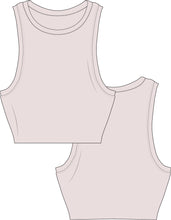 Load image into Gallery viewer, tech pack template, apparel tech pack, tee shirt tech pack, womens tee tech pack, womens shirt technical drawing, womens tee vector, fashion resources, start up fashion, sampling, production, download tech pack, tech pack design, customtop technical drawing, tank top vector, tank top design, tank top illustration, tech pack, fashion advice for small brands