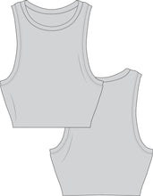Load image into Gallery viewer, tech pack template, apparel tech pack, tee shirt tech pack, womens tee tech pack, womens shirt technical drawing, womens tee vector, fashion resources, start up fashion, sampling, production, download tech pack, tech pack design, customtop technical drawing, tank top vector, tank top design, tank top illustration, tech pack, fashion advice for small brands