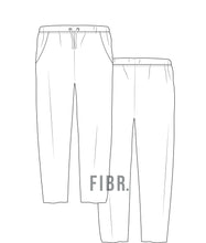 Load image into Gallery viewer, fashion drawing, vector image, track pants, sweat pants, tech pack, fashion tech pack