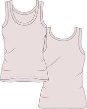 Load image into Gallery viewer, Womens Singlet - Technical Drawing Download