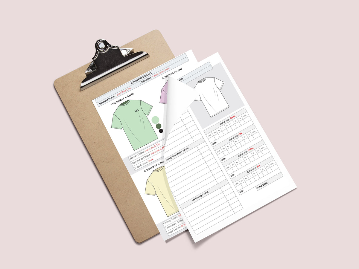 Tech Pack Fashion Templates - Ready for Download