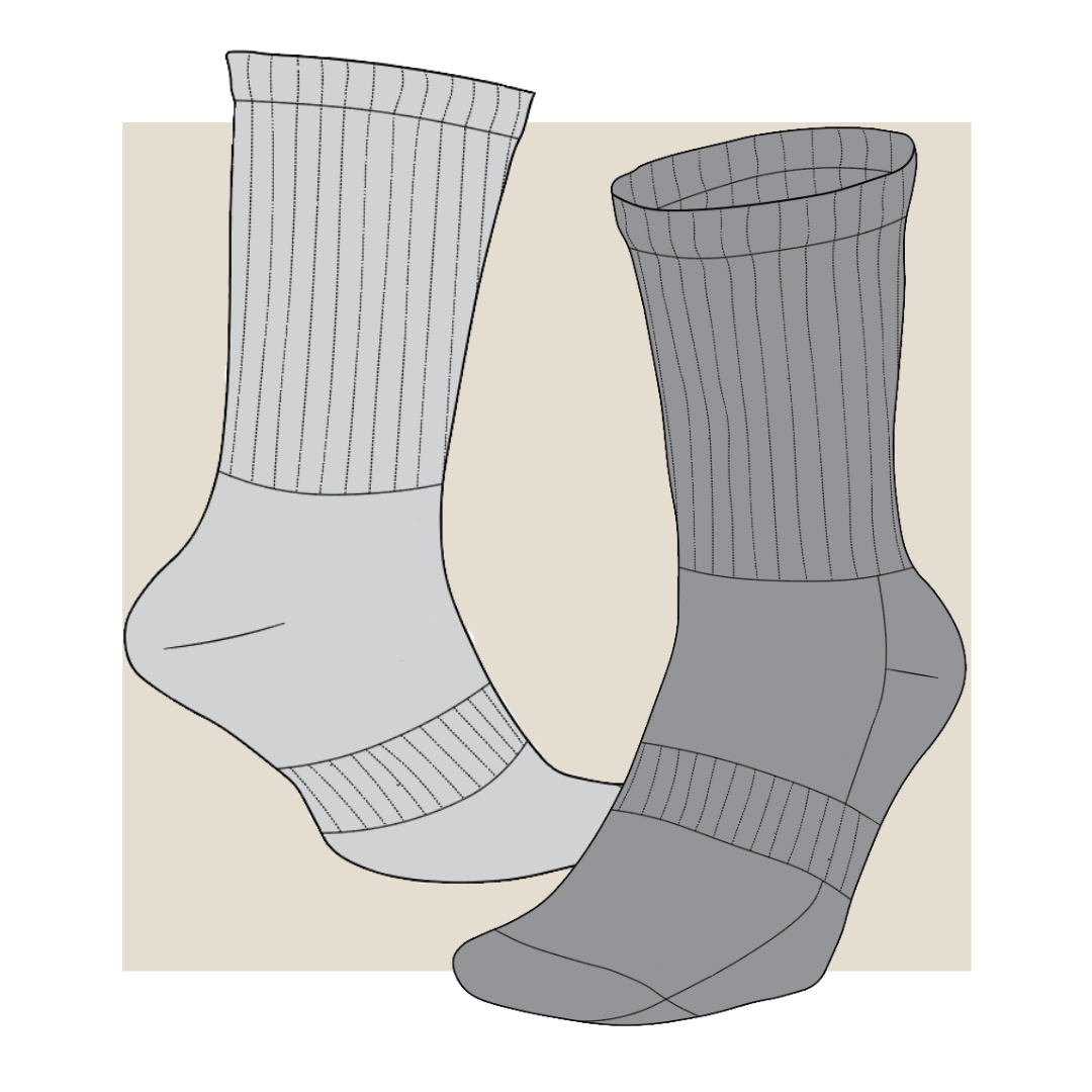 technical drawing, fashion vector, tube sock vector, tube sock drawing, tube sock fashion drawing, tech pack, fashion drawing template, garment illustration, socks fashion flat