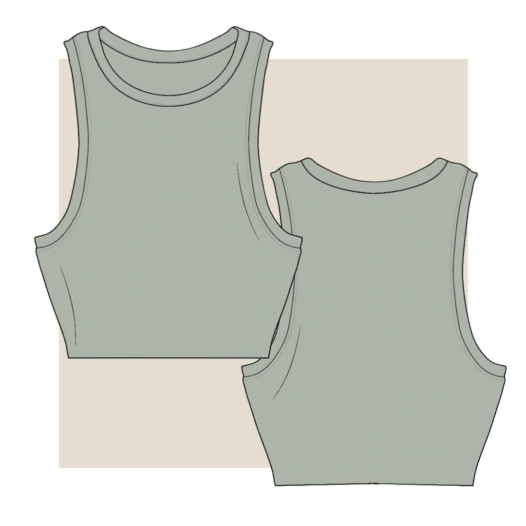 Tank Top Fashion Vector - For Tech Packs