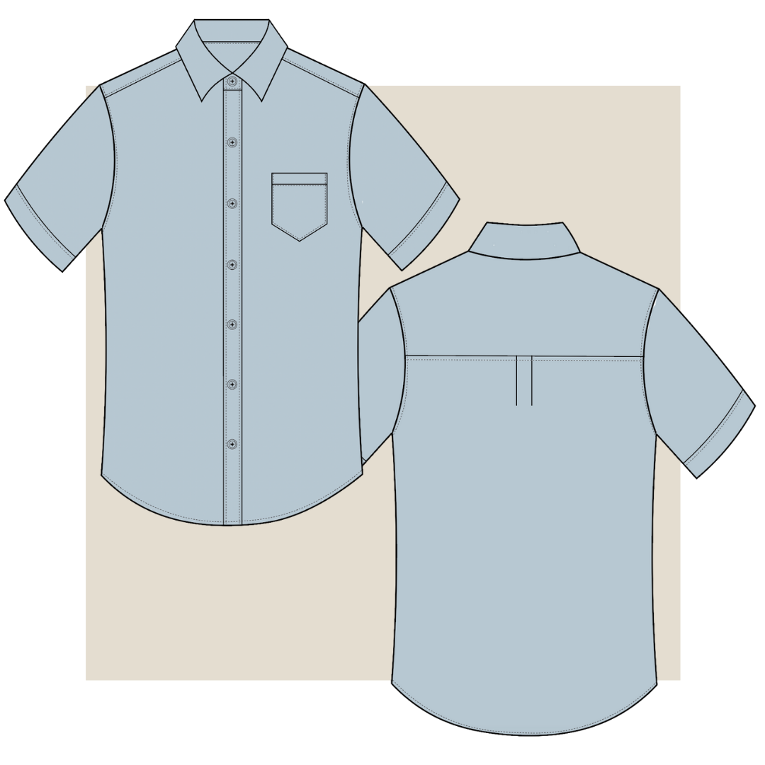 technical drawing, short sleeve shirt technical drawing, short sleeve shirt     fashion vector, tech pack download, technical drawing short sleeve shirt, garment design, fashion vector, short sleeve shirt fashion flat, Fibr, fashion, small business, start-up, production, sampling 