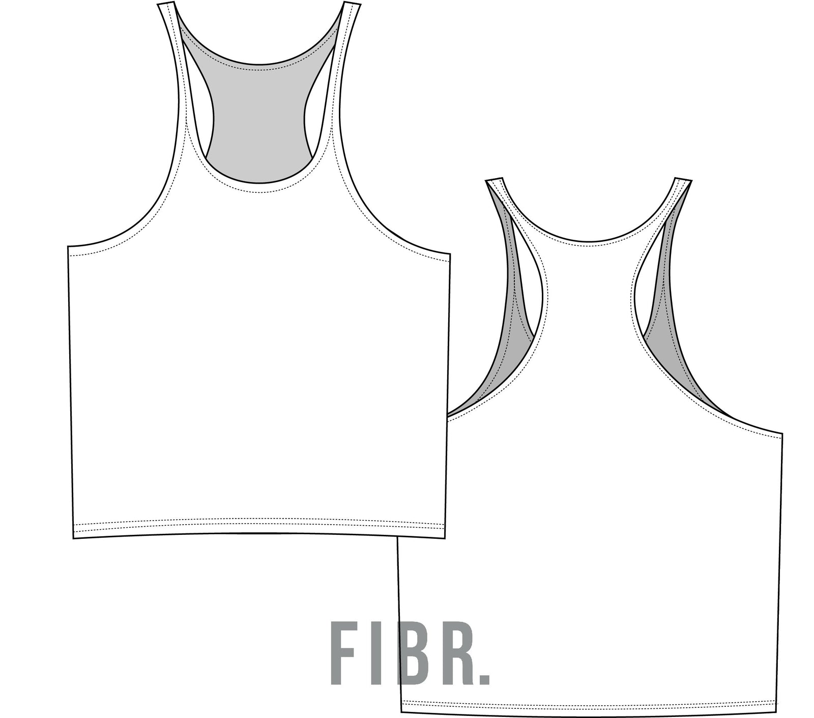 Muscle Singlet Technical Drawing - FIB-R 