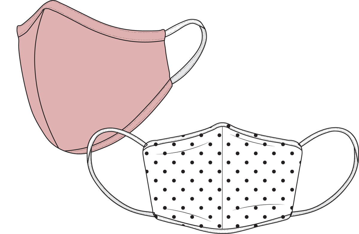 face mask template, face mask tech pack, face mask technical drawing, face mask design, garment design, tech pack template, mask template, make a face mask, face mask production