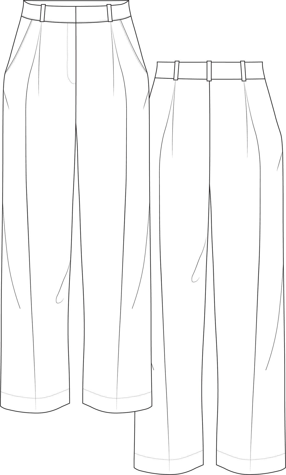 technical drawing, fashion flat, trousers technical drawing, pants technical drawing, trousers fashion vector, tech pack template, garment design, tech pack design