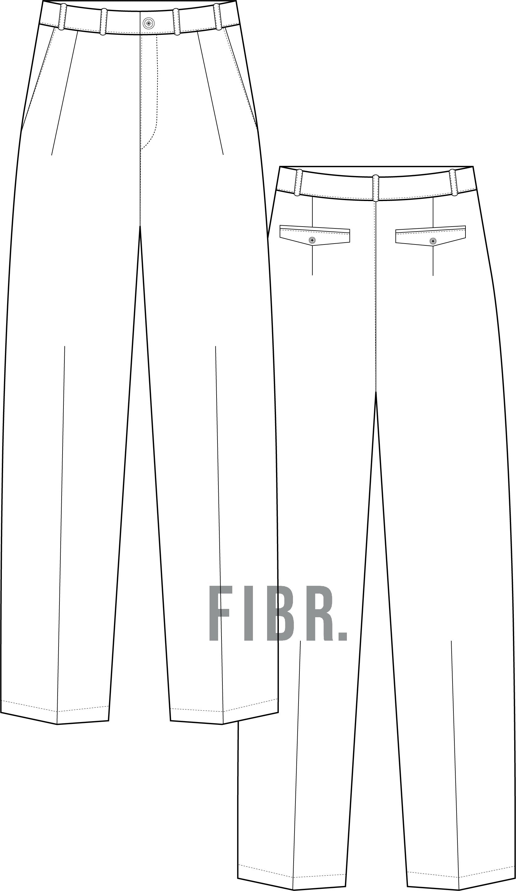 technical sketch of trousers classic trousers  Stock Illustration  71080951  PIXTA