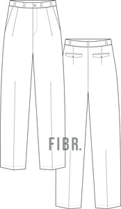 technical drawing, tailored pants, pants technical drawing, fashion illustration, fibr