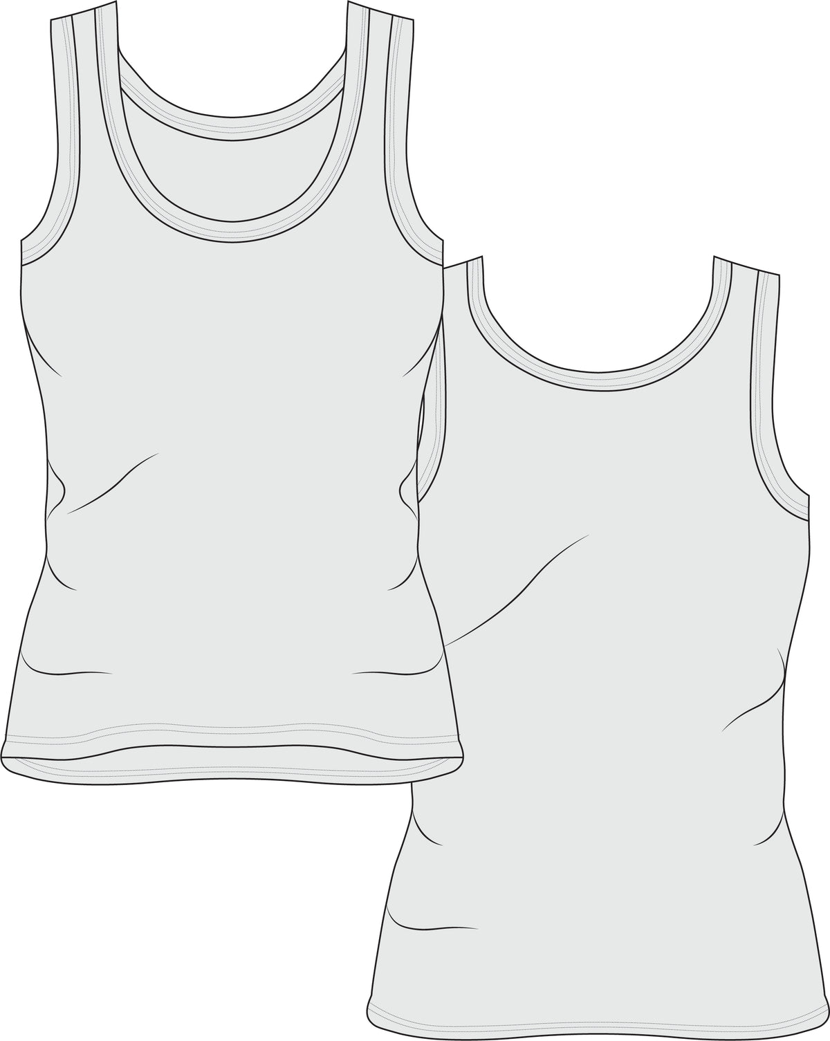 womens singlet vector, womens singlet technical drawing, singlet tech pack,tech pack template, apparel tech pack, tee shirt tech pack, womens tee tech pack, womens shirt technical drawing, womens tee vector, fashion resources, start up fashion, sampling, production, download tech pack, tech pack design, custom tech pack, fashion advice for small brands