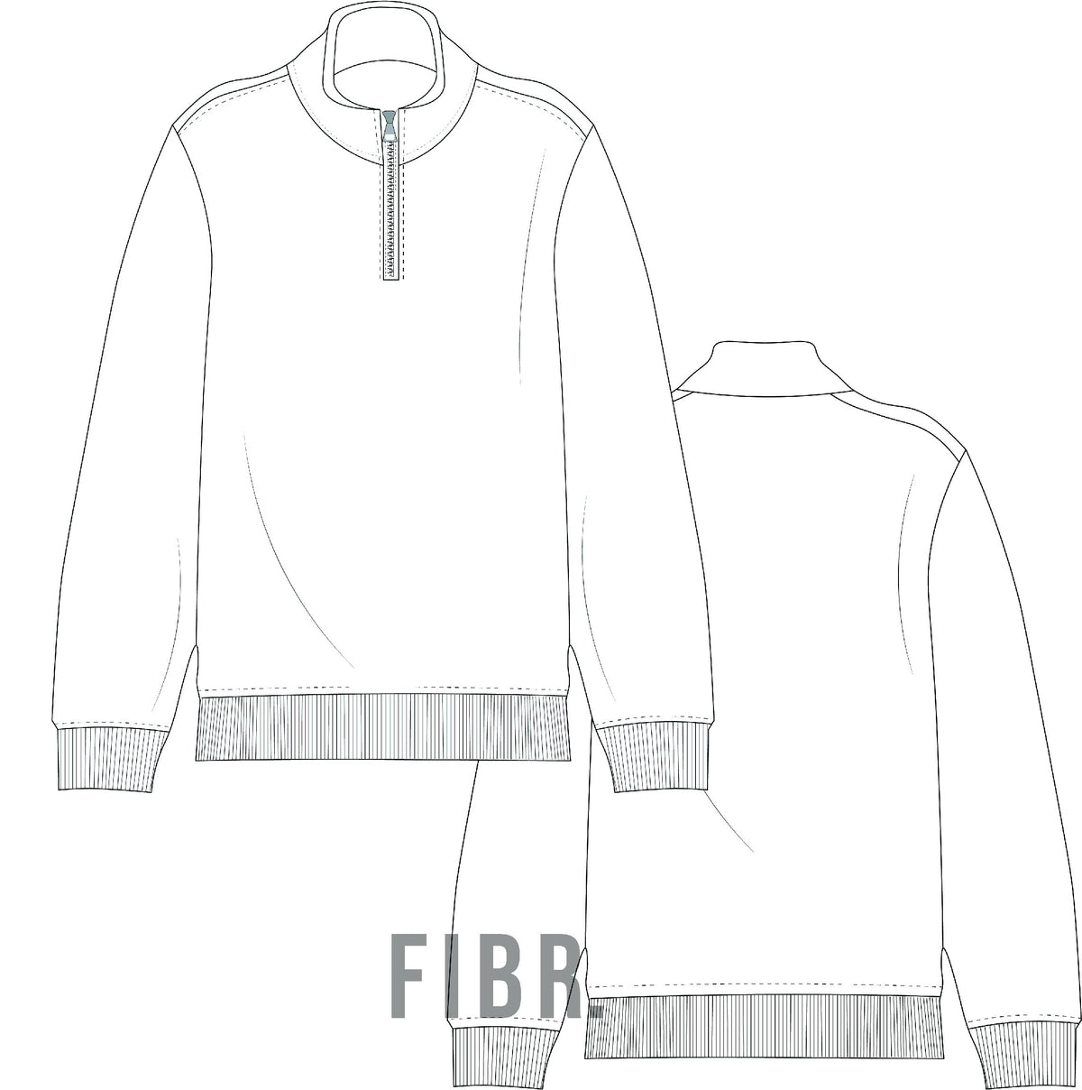 technical drawing, zip jacket, fashion illustration, fibr, jacket vector